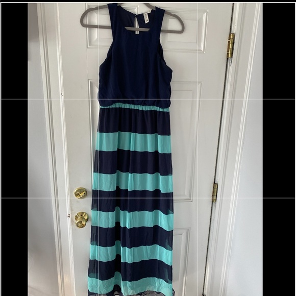 Pink Owl Dresses & Skirts - Navy and teal maxi dress